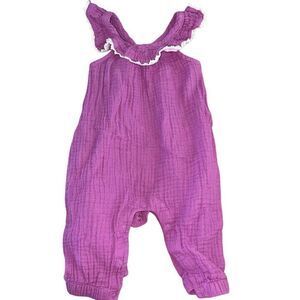 Girls clothing size 6 months purple pants outfit